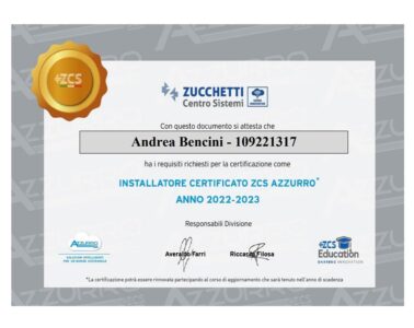 certificazione Zucchetti Elettrosicura